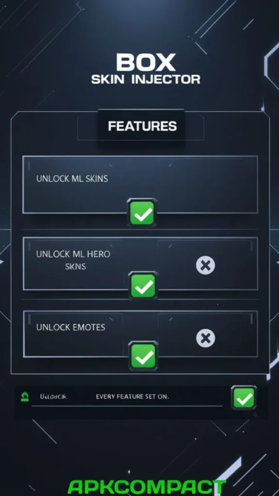 Box Skin Injector Featurs