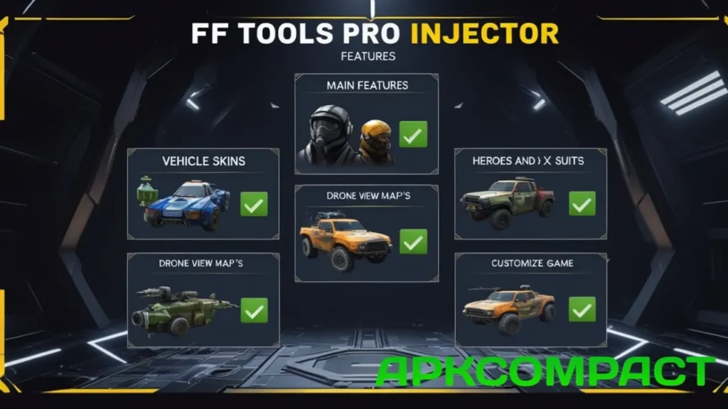 FF Tools Pro Injector APK Features