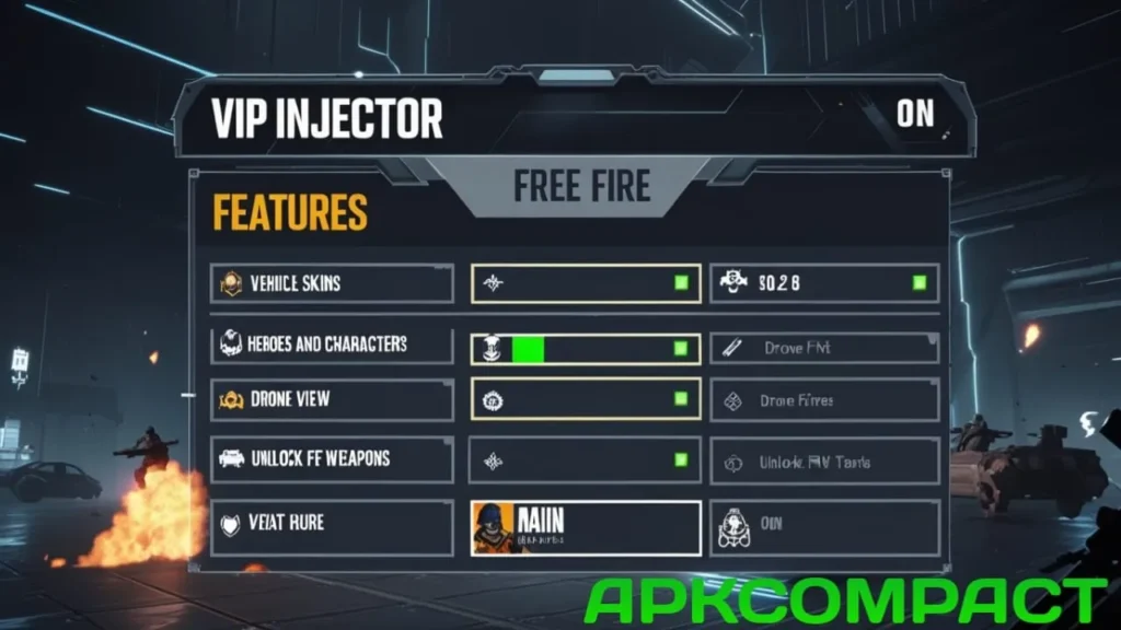 VIP Injector Free Fire Features